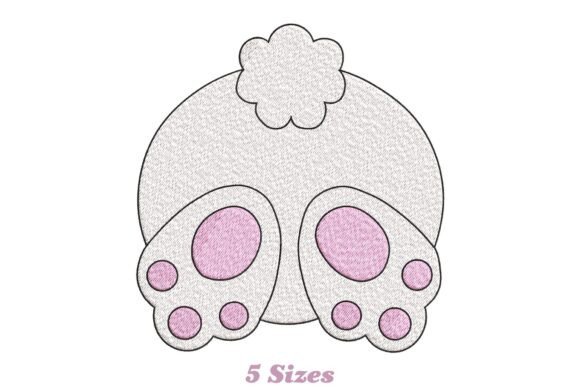 Adorable Bunny Bum: A Cute Embroidery Design for Craft Fairs