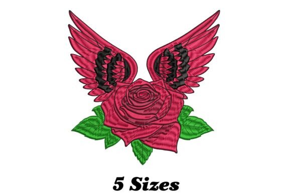 Angel Wing Rose Embroidery Design Review