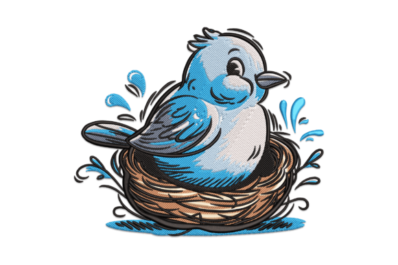 Bird in Nest Embroidery Design Review: A Charming Addition to Handmade Gifts