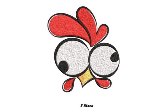 Cockeyed Rooster: A Playful Seasonal Embroidery Design