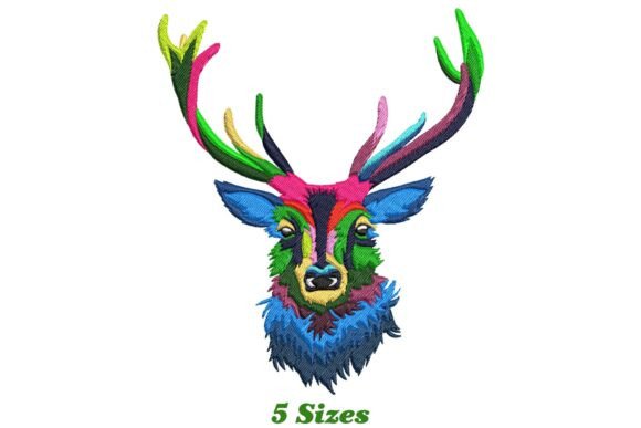 Colorful Deer Embroidery Design Review for Craft Fair Success