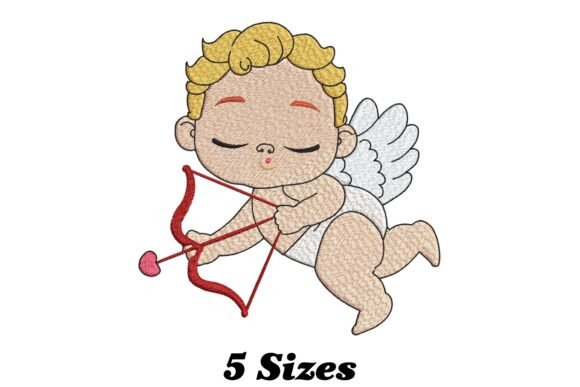 Cute Baby Cupid Embroidery Design Review for Craft Fair Products