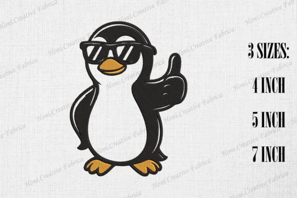 Cute Thumb Up Penguin Embroidery Design Review