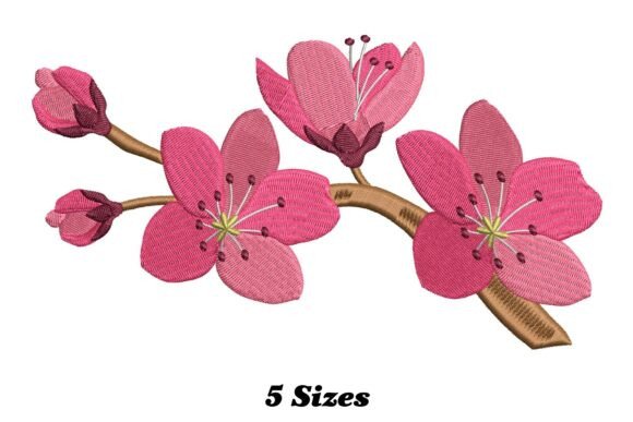 Delightful Cherry Blossom Flower Embroidery Design Review