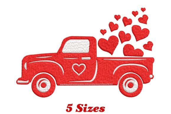 Delightful Truck with Hearts Embroidery Design Review