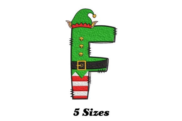 Elf Letter F Christmas: A Festive Embroidery Design Review