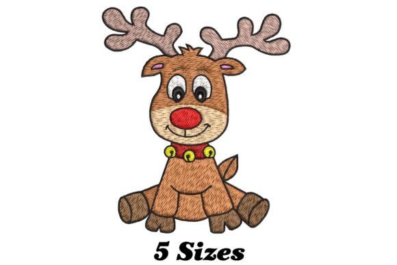 Enchanting Reindeer: A Versatile Embroidery Design for Personalized Gifts