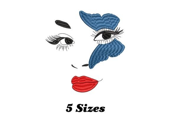 Face with Butterfly Embroidery Design Review