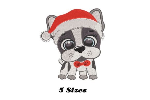 Funny Dog Christmas: A Playful Holiday Embroidery Design