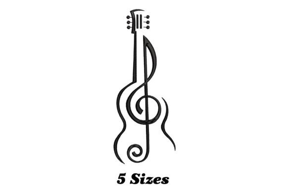 Guitar Music Embroidery Design Review: A Quirky Addition to Your Projects