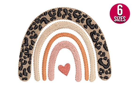 Leopard Print Boho Rainbow Design Review for Business Use