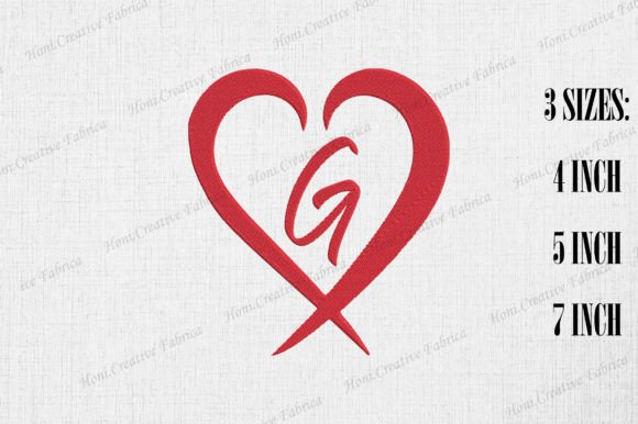 Letter G with Heart Valentine’s Day Embroidery Review