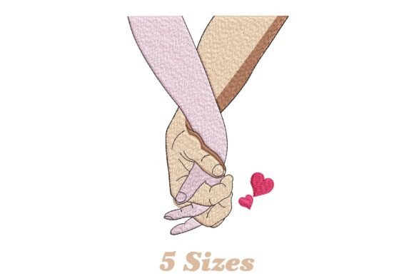 Lovers Interlocking Hands Embroidery Design Review