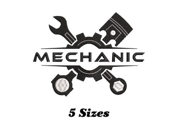 Mechanic Embroidery Design: A Playful Addition to Your Projects