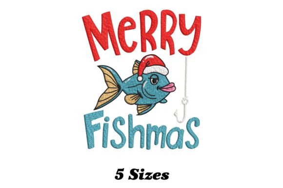 Merry Fishmas Fishing Christmas: A Festive Embroidery Design Review