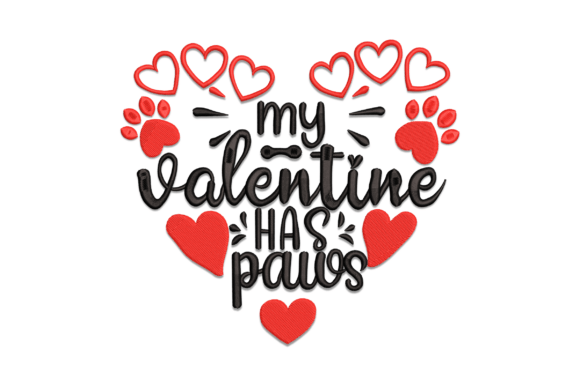 My Valentine Has Paws Embroidery Review