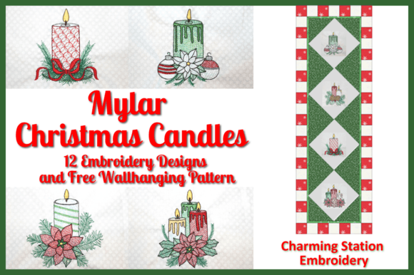 Mylar Christmas Candles: A Sparkling Embroidery Set Review