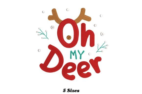 Oh My Deer Christmas: A Holiday Embroidery Design Review