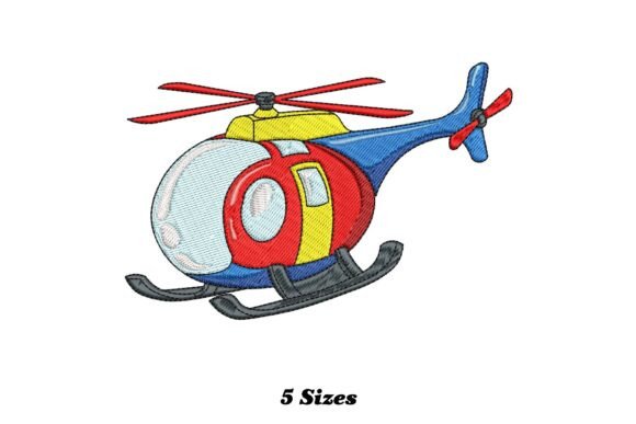 Reviewing the Funny Helicopter Toy Embroidery Design for Boutique Sweatshirts