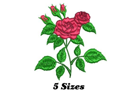 Rose Bloom Embroidery Design Review for Small Business Merch