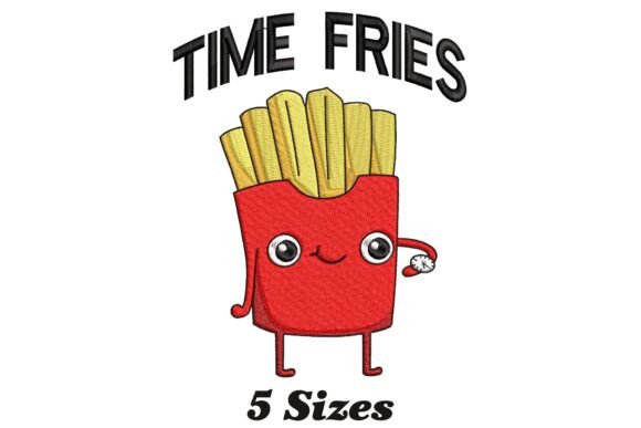 Time Fries Funny French Fries Embroidery Review