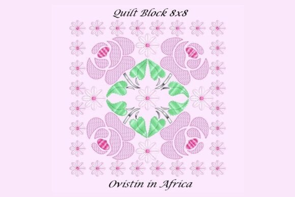 Timeless Floral Quilt Block Set for Seasonal Embroidery Projects